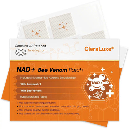 【Official Authorized Store】CleraLuxe® NAD+ Bee Venom Patch – Ultimate Skin Rejuvenation & Energy Boost（Last Day Discount：75%）