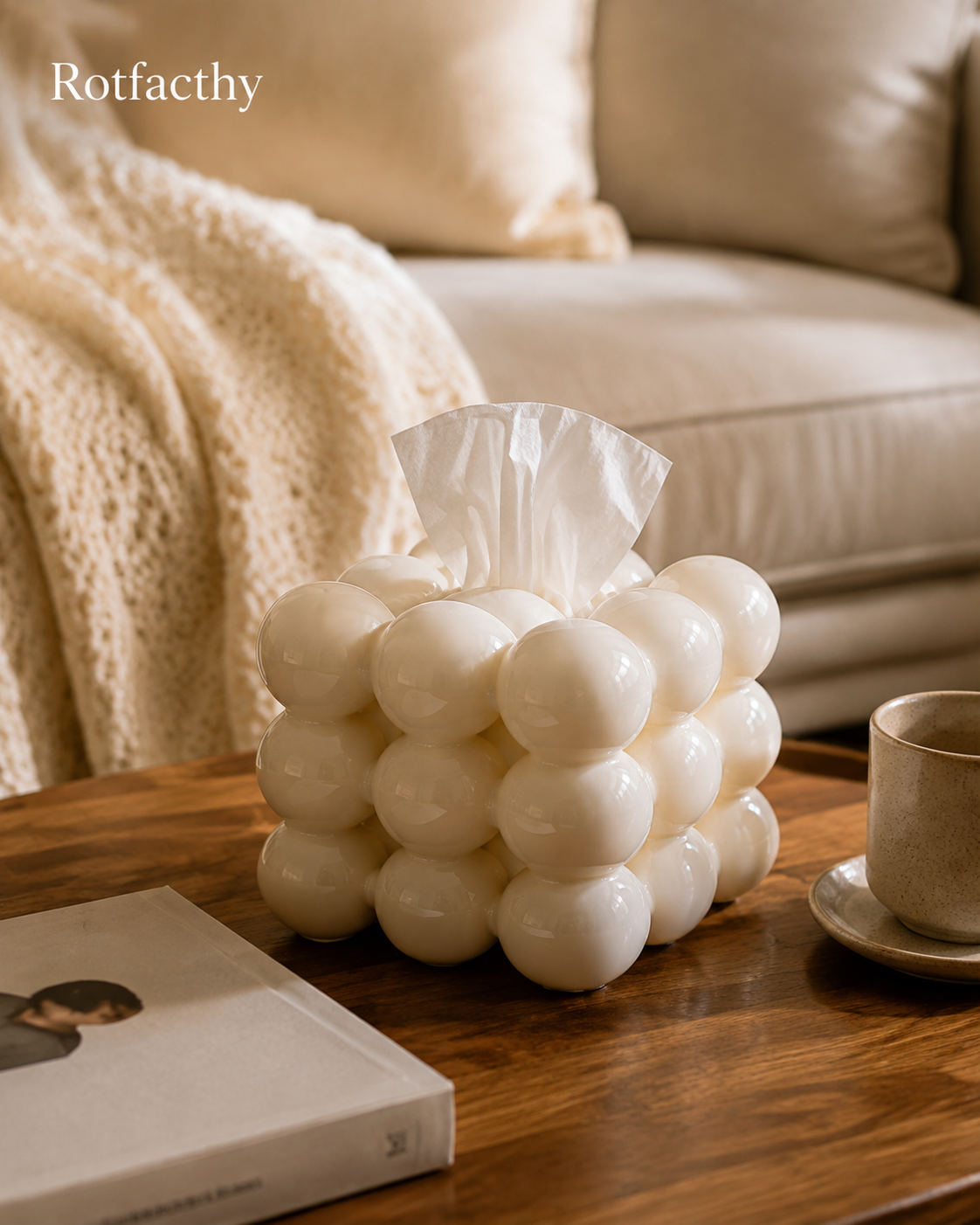 Rotfacthy Bubble Cloud Sculptural Tissue Box